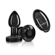 "Vibrating Gunmetal Metal Remote Plug - Small VB-CC9144"
