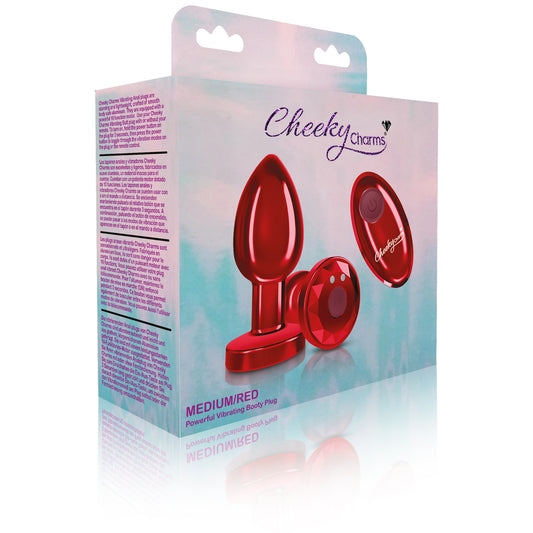 "Vibrating Red Metal Remote Plug - Medium VB-CC9143"