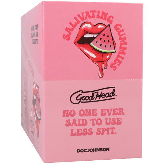 "Goodhead - Salivating Gummies 24pk Display (3 Pcs Per Pouch) - Watermelon DJ1387-52-BX"