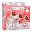 "Red Heart Gem Glass Anal Plug Set BTYS-AG433"