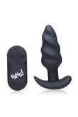 "21x Silicone Swirl Plug With Remote -Black BNG-AG564-BLK"