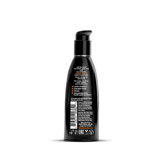 Aqua Sweet Peach Flavored Water Based Intimate Lubricant - 2 Fl. Oz.