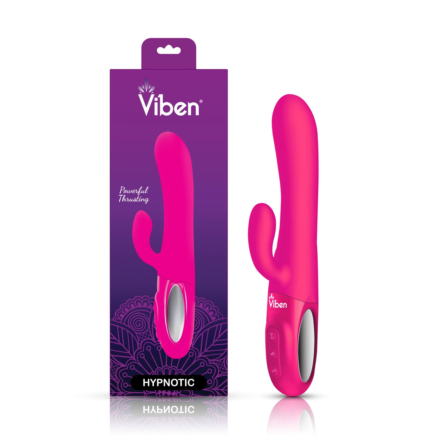 Hypnotic Clit Teaser and Thrusting Rabbit - Hot Pink