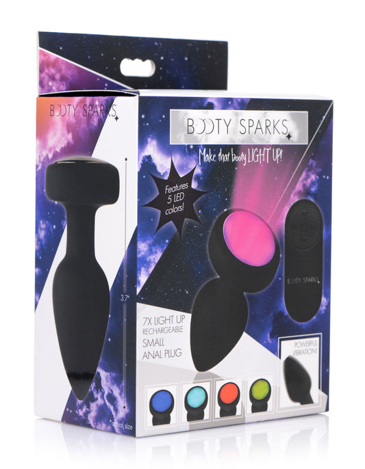 "7x Light Up Rechargeable Anal Plug - Small BTYS-AG253-SM"