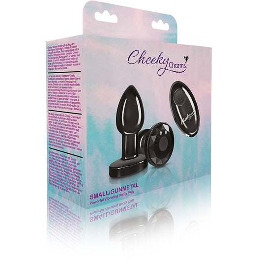 "Vibrating Gunmetal Metal Remote Plug - Small VB-CC9144"