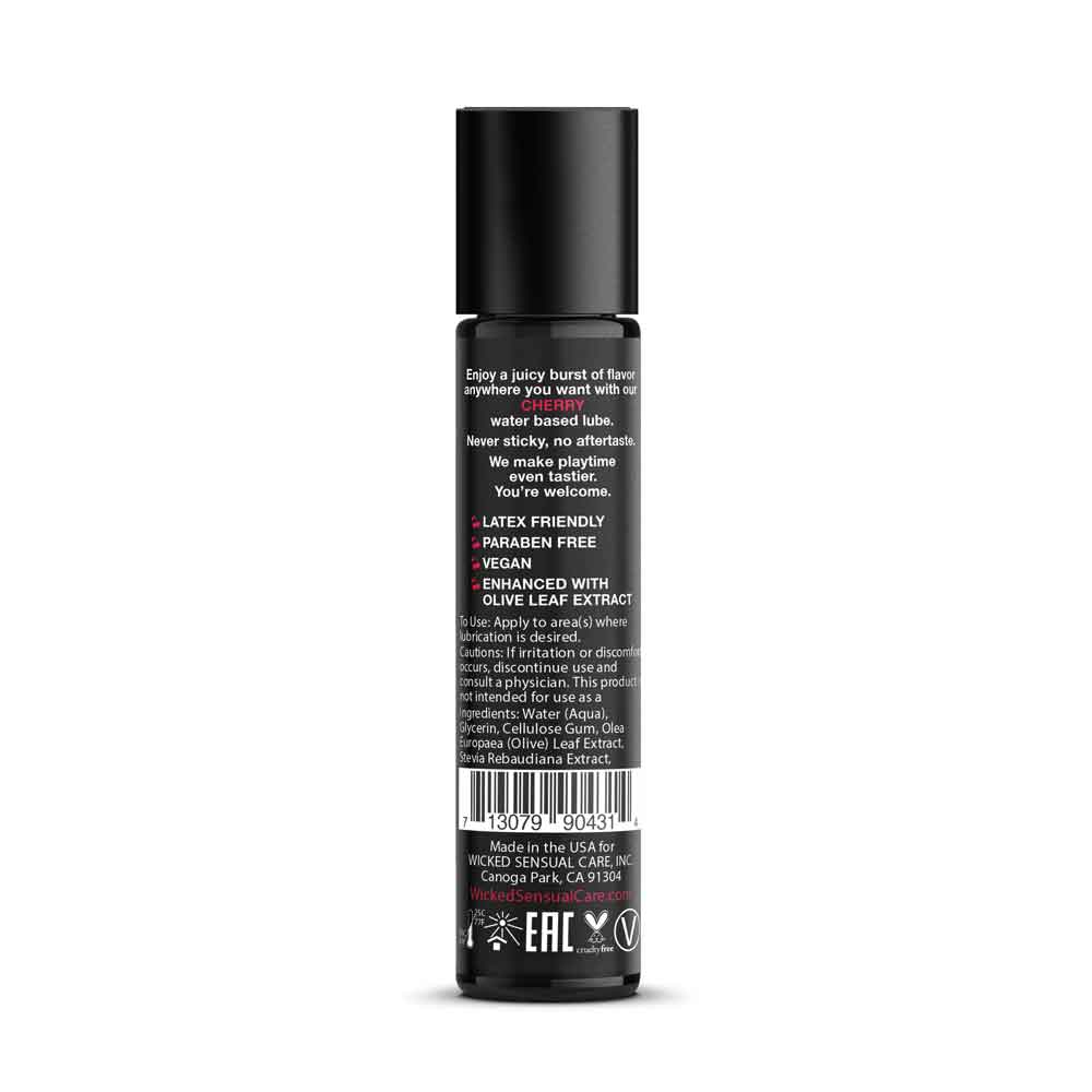 Aqua Cherry Flavored Water Based Intimate Lubricant - 1 Fl. Oz.