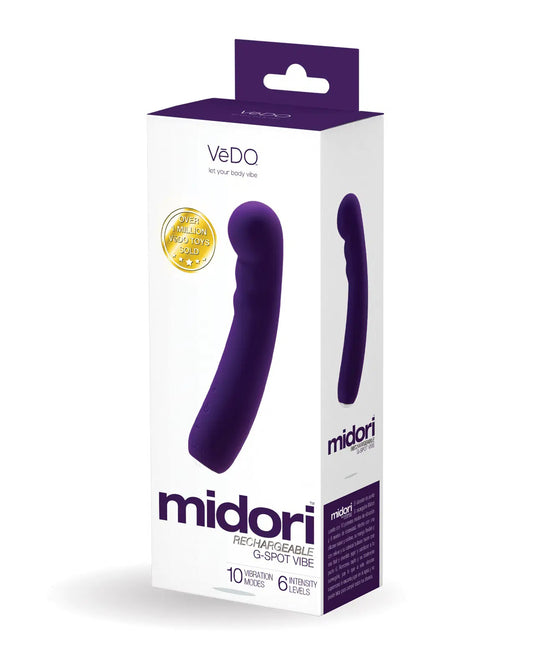 "Midori Rechargeable G-Spot Vibe - Deep Purple VI-P2013"