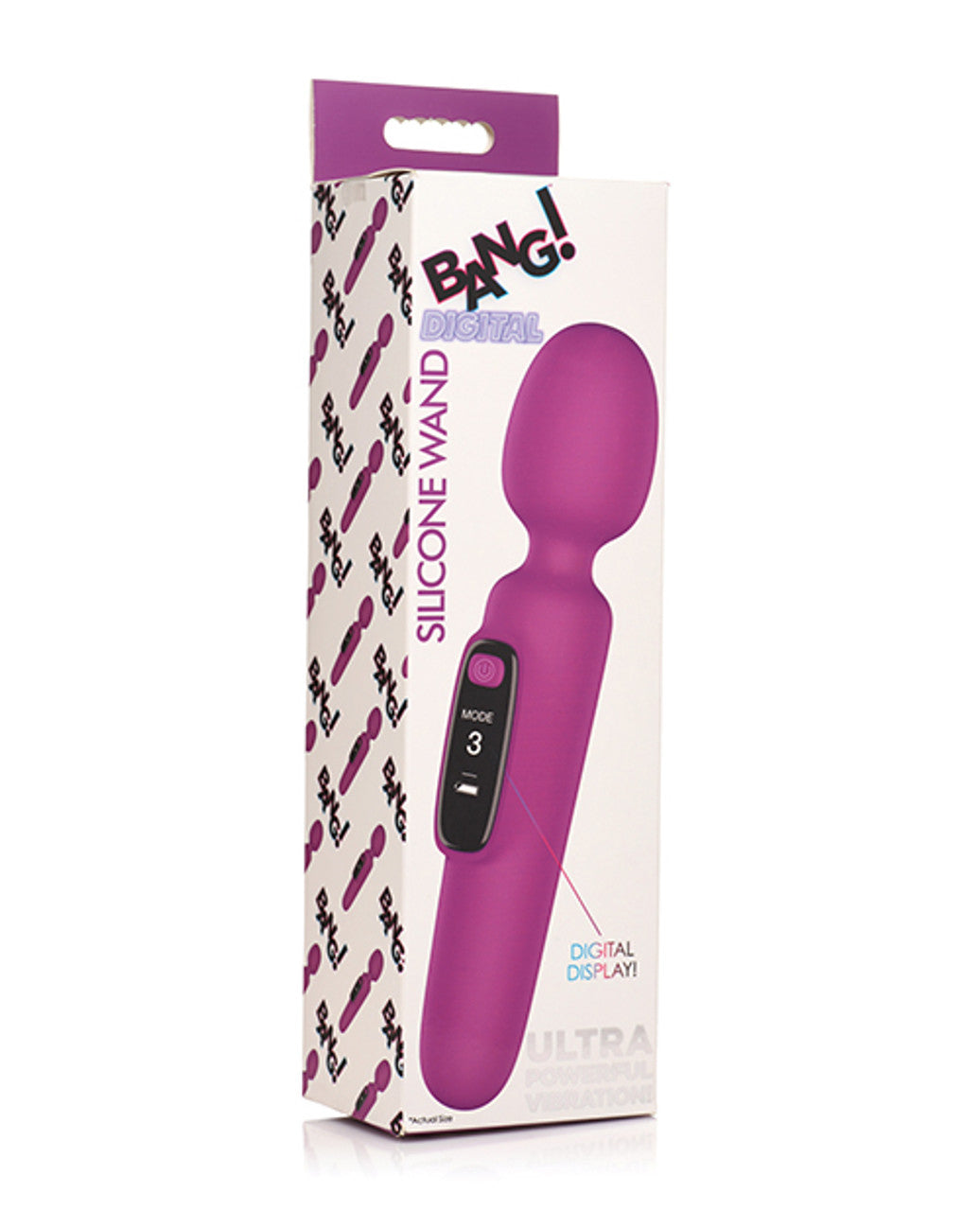 "Bang Digital Silicone Wand - Purple BNG-AH451"
