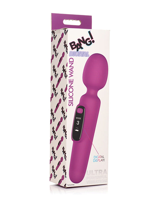 "Bang Digital Silicone Wand - Purple BNG-AH451"