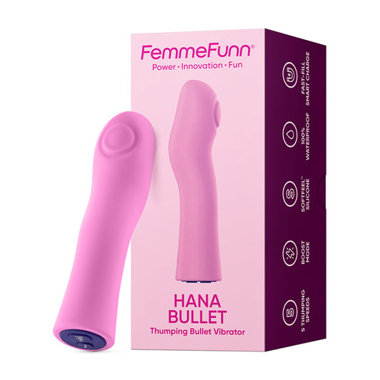 "Hana Bullet Thumping Vibrator - Pink FF-1050-01"