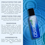 Passion Natural Water Based Lubricant 2 Oz