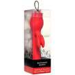 "Blooming Bunny Sucking and Thrusting Silicone Rabbit Vibrator - Red INM-AH311"