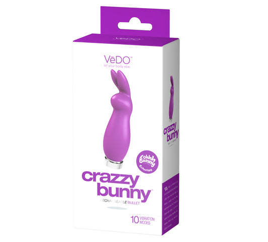 "Crazzy Bunny Rechargeable Bullet - Perfectly Purple BU-0503"
