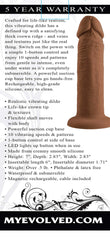 "6 Inch Girthy Vibrating Dong - Dark EN-RD-2765-2"