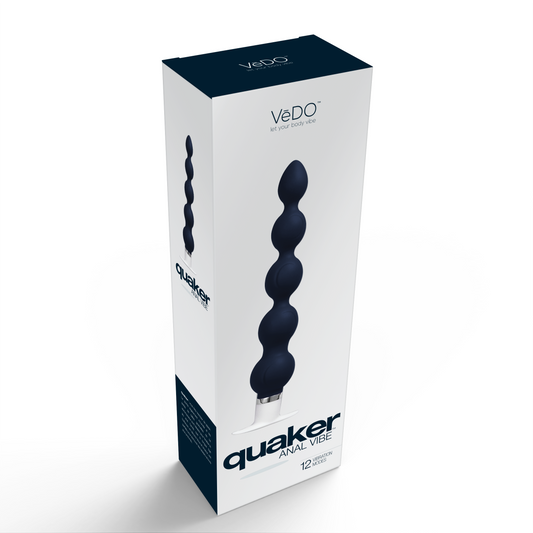 "Quaker Anal Vibe - Just Black VI-P0308BLK"