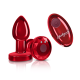 Vibrating Red Metal Remote Plug - Small