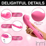 Extreme-G Inflating G-Spot Silicone Vibrator - Pink