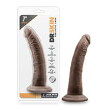 "Dr. Skin - 7 Inch Cock With Suction Cup - Chocolate BL-12706"