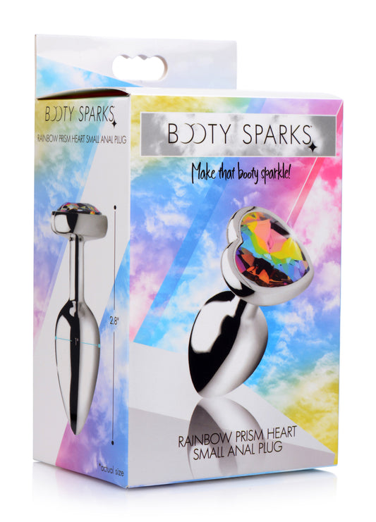"Rainbow Prism Heart Anal Plug - Small BTYS-AG374-SML"