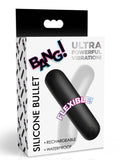 "Flexible Silicone Bullet - Black BNG-AH717-BLK"