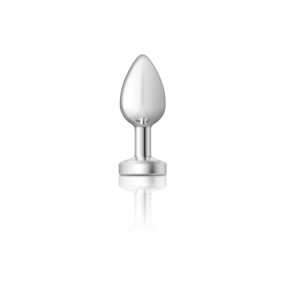 Light Up Silver Metal Plug - Medium