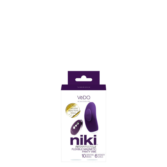 "Niki Rechargeable Flexible Magnetic Panty Vibe - Purple VI-P1613"