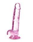 "Naturally Yours - 7 Inch Crystalline Dildo - Rose BL-51600"