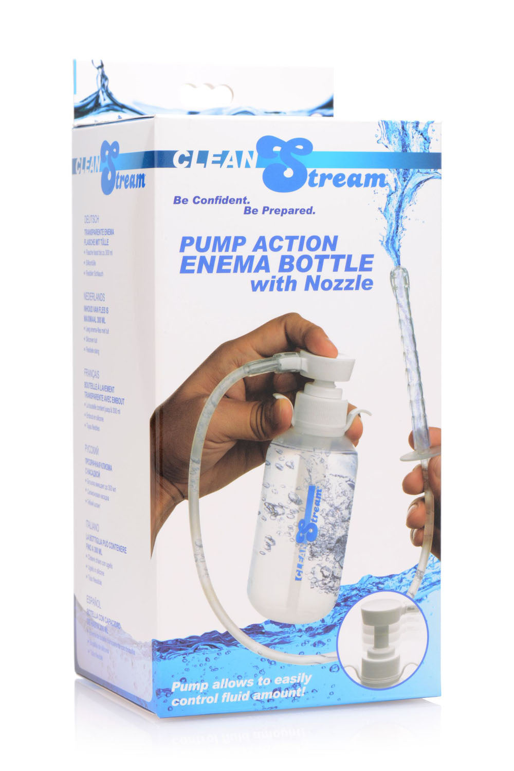 "Pump Action Enema Bottle With Nozzle CS-AF535"