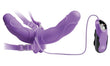 Fetish Fantasy Elite Vibrating Double Delight Strap-on - Purple PD4540-12