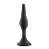 Anal Adventures Platinum - Silicone Beginner Plug  - Large - Black BL-21635