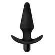 Anal Adventures Platinum - Silicone Vibrating Plug - Black BL-10595